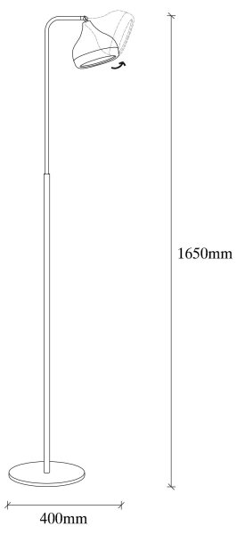 Lampadar YILDO 1xE27/40W/230V