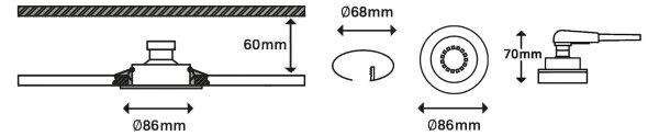 SET 3x corp de iluminat LED pentru baie dimabil 1xGU10/5W/230V IP23 Briloner 7148-032