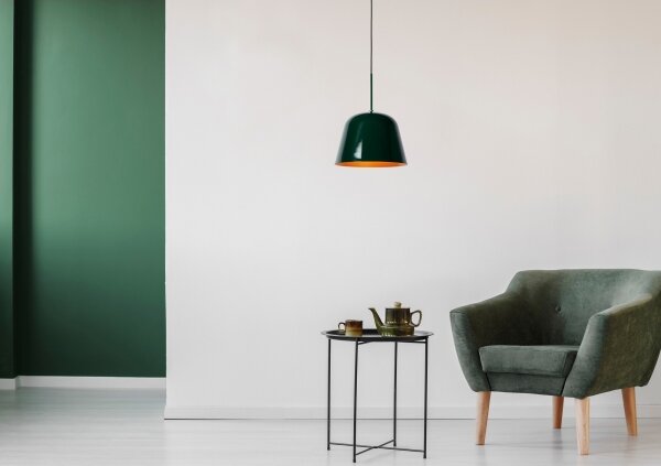 Lustră pe cablu MISHA 1xE27/60W/230V verde Lucide 30482/31/33