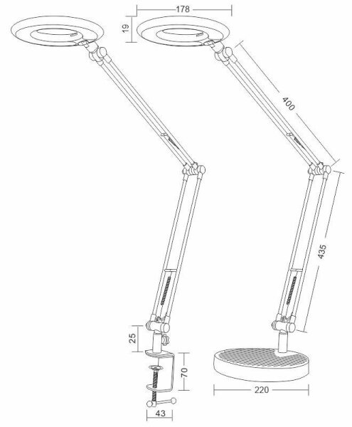 Lampă LED de masă BIANCA LED/8W/230V