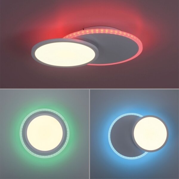 Plafonieră LED RGB dimabilă ARENDA LED/21W/230V Leuchten Direkt 11662-16 + telecomandă