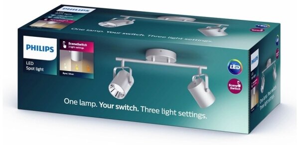 Philips 50662/14/P0 - Spot LED BYRE 2x4,3W/230V 2200/2500/2700K