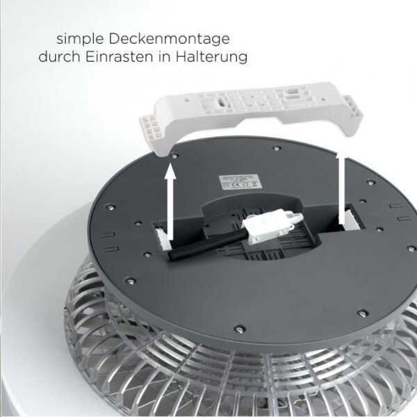 Plafonieră LED cu ventilator Leuchten Direkt 14645-55 LEONARD LED/27W/230V
