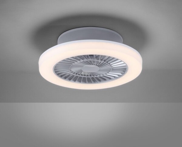 Plafonieră LED cu ventilator Leuchten Direkt 14645-55 LEONARD LED/27W/230V