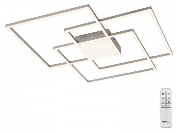 Lustră LED aplicată dimabilă ASMIN LED/45W/230V Leuchten Direkt 14713-55 + telecomandă