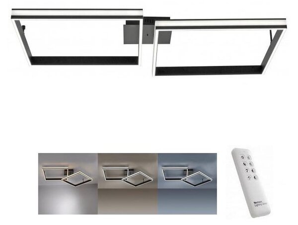 Lustră LED aplicată dimabilă ELIS 2xLED/19W/230V Leuchten Direkt 14700-18 + telecomandă