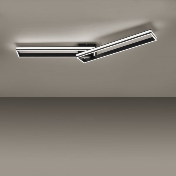 Lustră LED aplicată dimabilă ELIS 2xLED/19W/230V Leuchten Direkt 14701-18 + telecomandă
