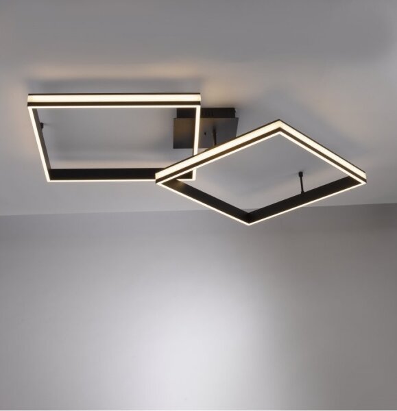 Lustră LED aplicată dimabilă ELIS 2xLED/19W/230V Leuchten Direkt 14700-18 + telecomandă