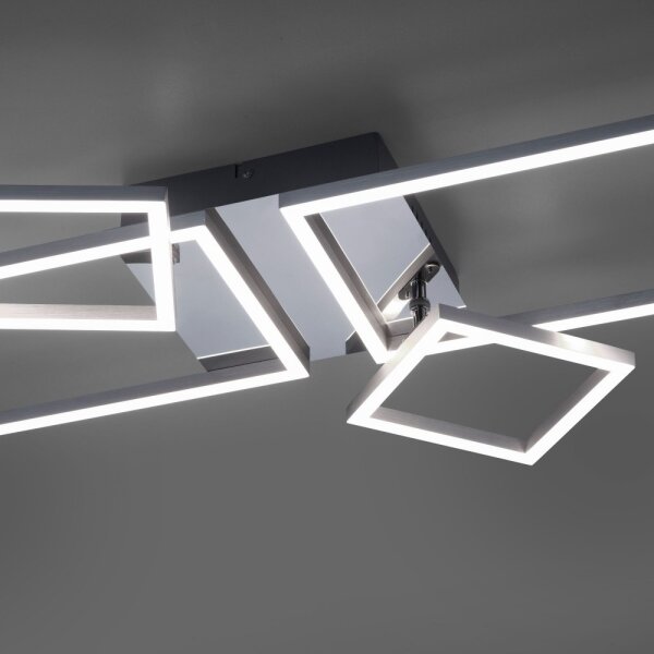 Lustră LED aplicată IVEN 2xLED/12W/230V + 2xLED/5,5W Leuchten Direkt 14030-55