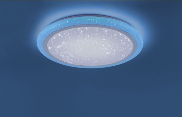 Plafonieră LED RGB dimabilă LUISA LED/42W/230V Leuchten Direkt 15230-16 + telecomandă