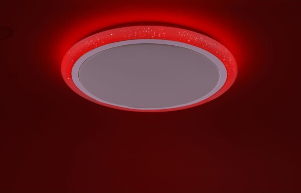 Plafonieră LED RGB dimabilă LUISA LED/42W/230V Leuchten Direkt 15230-16 + telecomandă