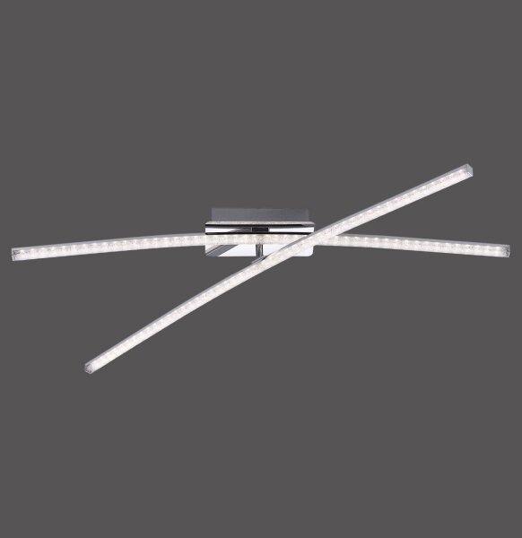 Lustră LED aplicată SIMON 2xLED/8W/230V crom lucios Leuchten Direkt 11292-17