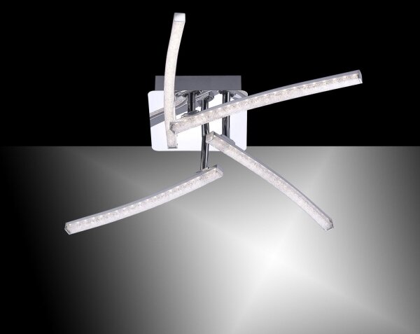 Lustră LED aplicată SIMON 4xLED/3W/230V crom lucios Leuchten Direkt 11291-17
