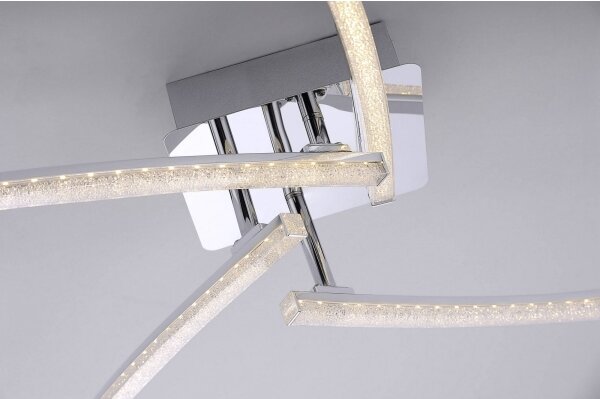 Lustră LED aplicată SIMON 4xLED/3W/230V crom lucios Leuchten Direkt 11291-17