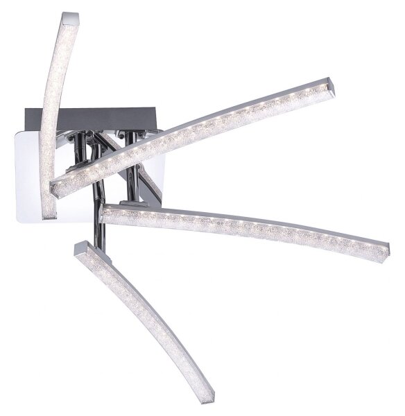 Lustră LED aplicată SIMON 4xLED/3W/230V crom lucios Leuchten Direkt 11291-17