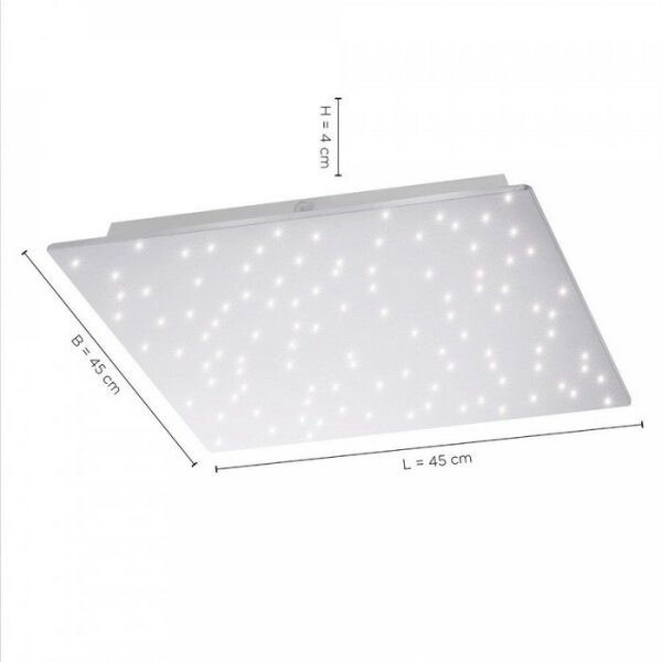 Plafonieră LED dimabilă SPARKLE LED/18W/230V 2700-5000K Leuchten Direkt 14671-55 + telecomandă