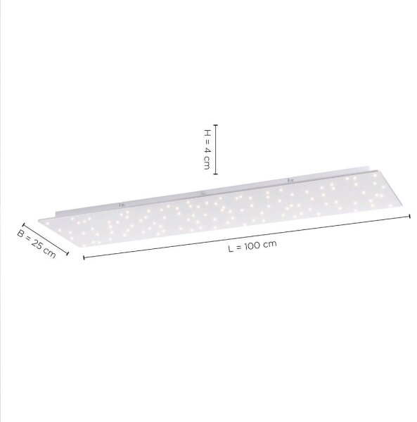 Plafonieră LED dimabilă SPARKLE LED/18W/230V Leuchten Direkt 14672-55 + telecomandă