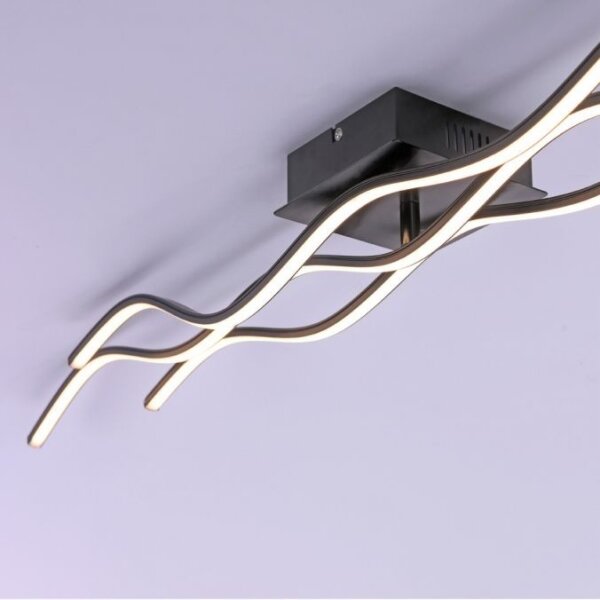 Leuchten Direkt Plafonieră aplicată WAWE 15167-18-LED 2xLED/12,5W/230V+LED/17W