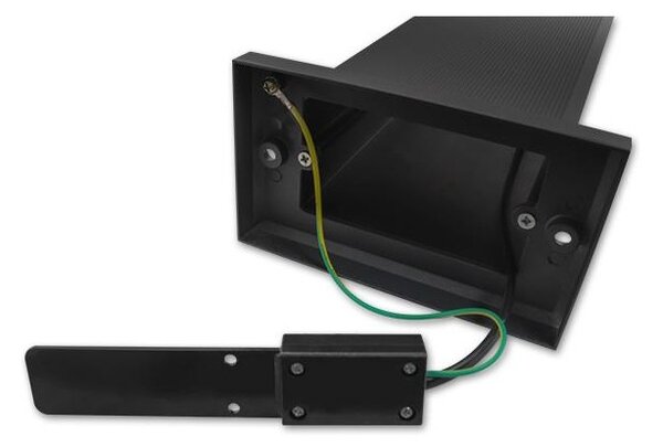 Lampa LED de exterior, inaltime 80 cm, unghi fascicul 360 grade, GU10, negru