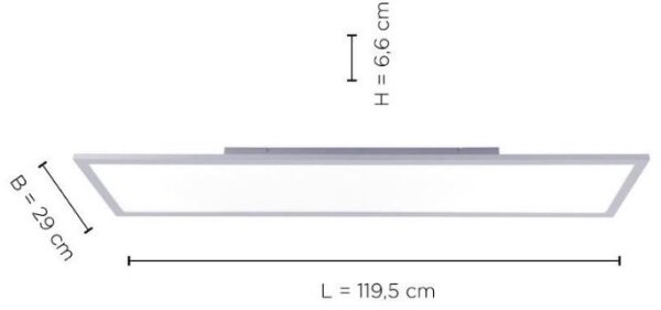 Panou LED aplicat FLAT LED/22W/230V Leuchten Direkt 14753-21