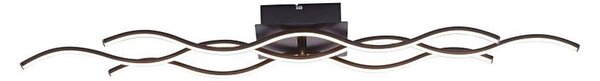 Lustră LED aplicată WAWE LED/28W/230V neagră Leuchten Direkt 15166-18