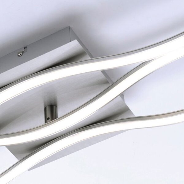 Leuchten Direkt 15167-55-LED WAWE lustră aplicată 2xLED/12,5W/230V+LED/17W