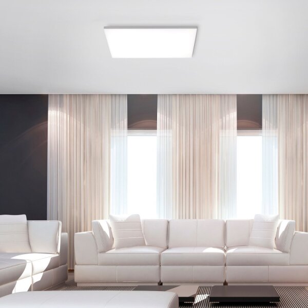 Plafonieră LED dimabilă CANVAS LED/40W/230V Leuchten Direkt 15552-16 + telecomandă