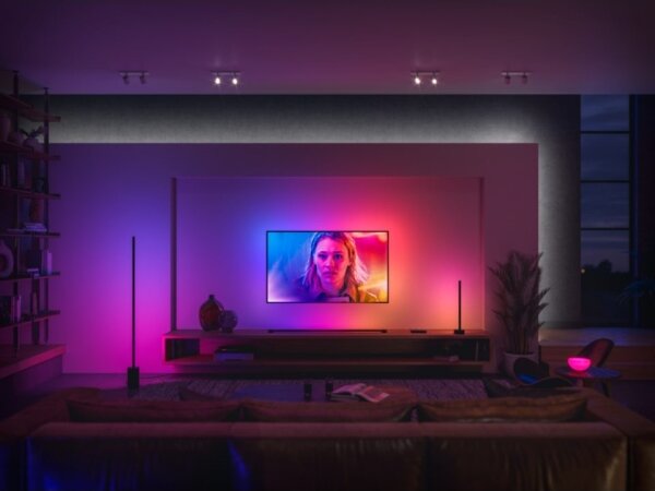 Philips Hue LED RGB lampă de birou dimabilă 12W 230V 2000-6500K negru