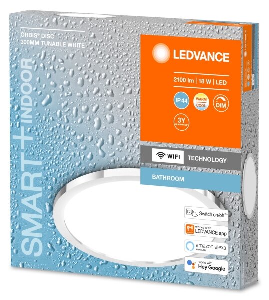 Ledvance SMART+ DISC LED 18W 230V Wi-Fi IP44 lampă baie dimabilă
