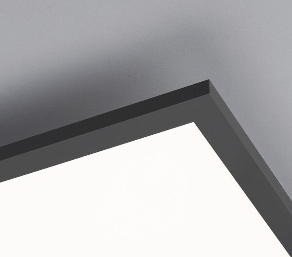 Panou LED aplicat dimabil FLAT LED/36W/230V negru Leuchten Direkt 14757-18 + telecomandă