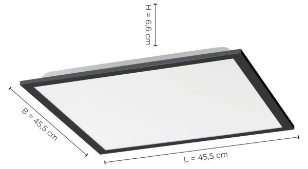Leuchten Direkt 14755-18 LED plafonieră dimabilă FLAT LED/28W/230V +DO
