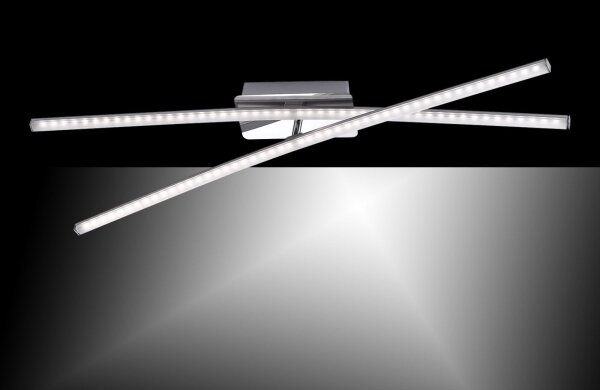 Lustră LED aplicată SIMON 2xLED/8W/230V crom mat Leuchten Direkt 11272-55