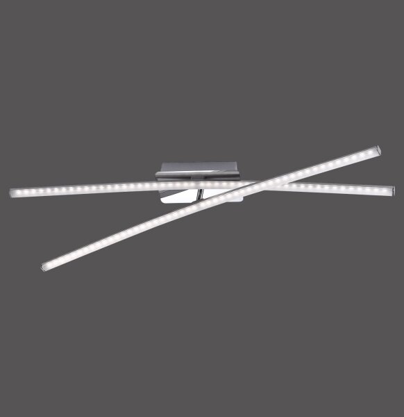 Lustră LED aplicată SIMON 2xLED/8W/230V crom mat Leuchten Direkt 11272-55