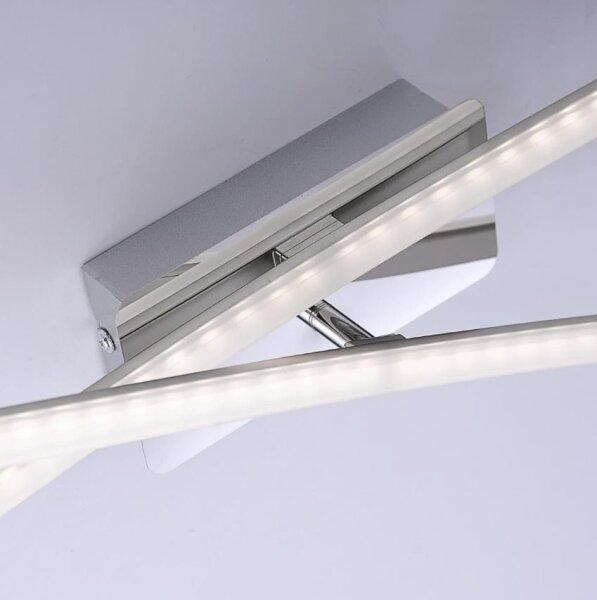Lustră LED aplicată SIMON 2xLED/8W/230V crom mat Leuchten Direkt 11272-55