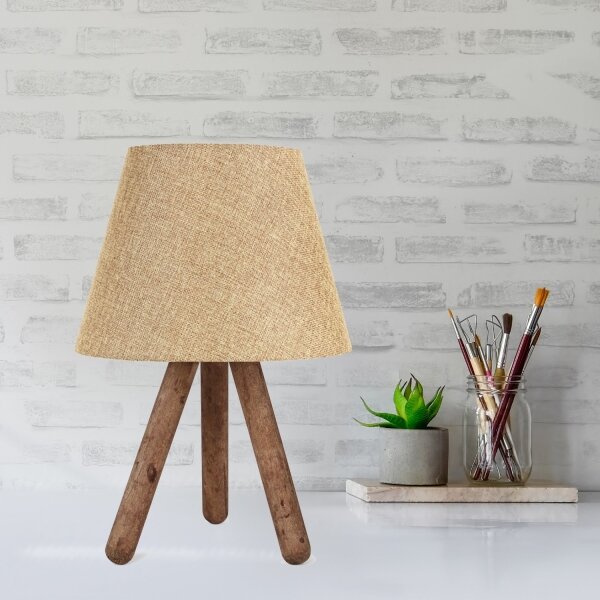 Lampă de masă AYD 1xE27/60W/230V bej/maro