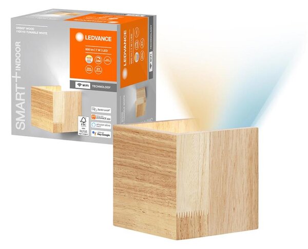 Aplică LED dimabilă SMART+ WOOD LED/7W/230V Wi-Fi Ledvance