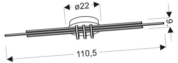 Plafonieră LED NAKSOS LED/40W/230V