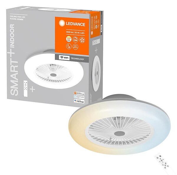 Plafonieră LED dimabilă cu ventilator Ledvance SMART+ LED/35W/230V Wi-Fi + telecomandă
