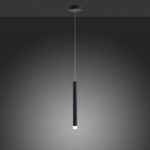 Lustră LED pe cablu BRUNO LED/4,8W/230V neagră Leuchten Direkt 15202-18