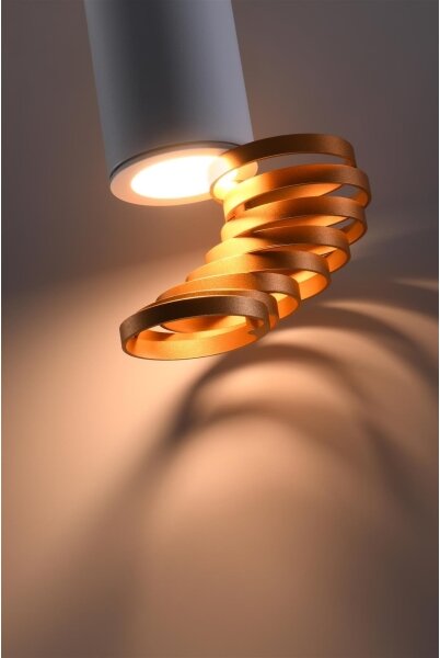 Spot TUBA 1xGU10/15W/230V alb/cupru