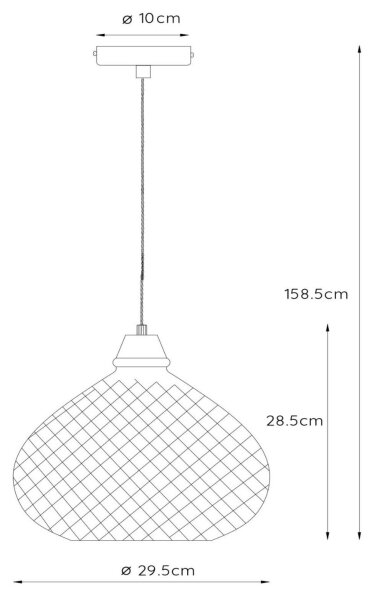 Lustră pe cablu GERBEN 1xE27/40W/230V Lucide 78389/29/63