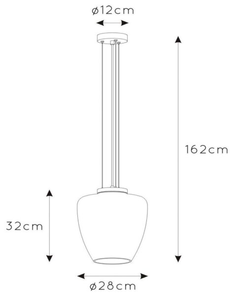 Lustră pe cablu FLORIEN 1xE27/60W/230V aurie Lucide 30473/28/62