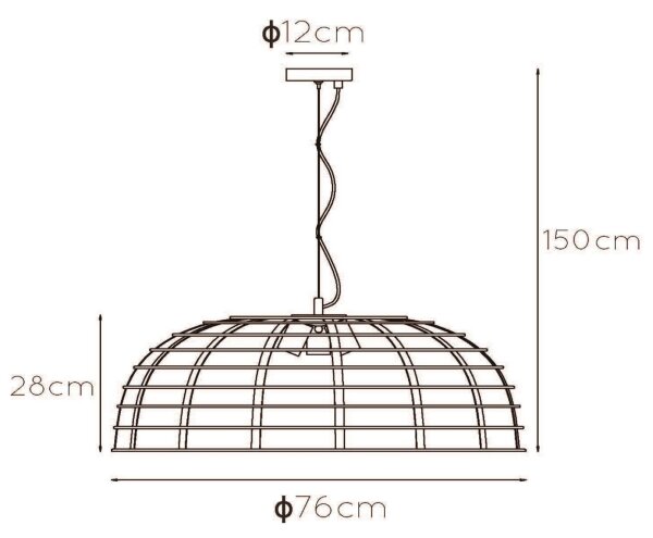 Lustră pe cablu ELODIE 3xE27/40W/230V turcoaz Lucide 45449/76/37