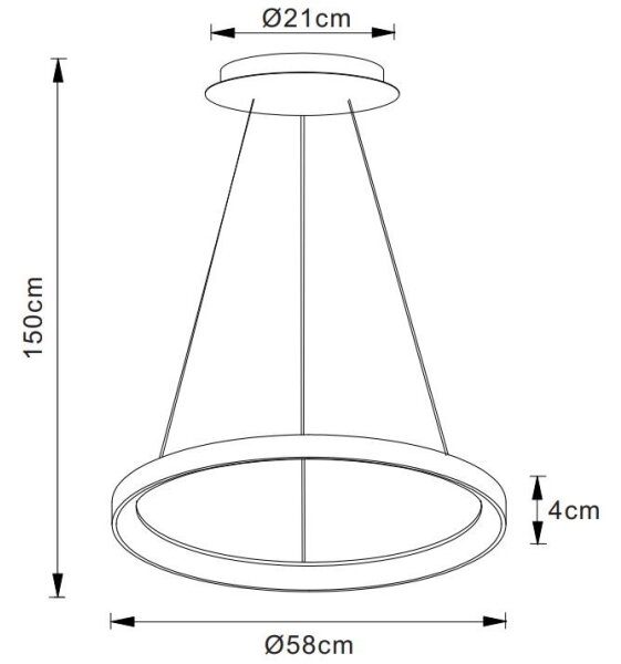 Lustră LED dimabilă pe cablu Lucide 46403/48/02 VIDAL LED/48W/230V