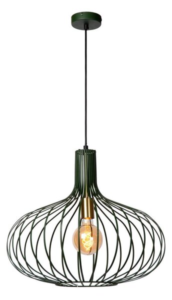 Lustră pe cablu MANUELA 1xE27/60W/230V d. 50 cm verde Lucide 78374/50/33