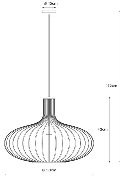 Lustră pe cablu MANUELA 1xE27/60W/230V d. 50 cm verde Lucide 78374/50/33