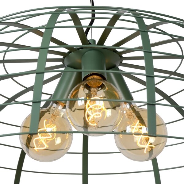Lustră pe cablu ELODIE 3xE27/40W/230V turcoaz Lucide 45449/76/37