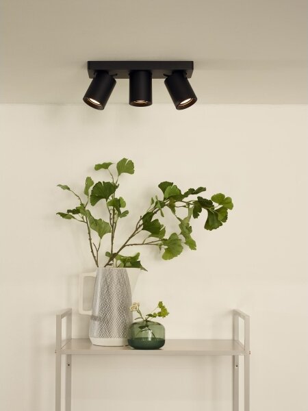 Spot LED dimabil NIGEL 3xGU10/5W/230V negru Lucide 09929/15/30