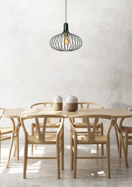 Lustră pe cablu MANUELA 1xE27/60W/230V d. 50 cm verde Lucide 78374/50/33