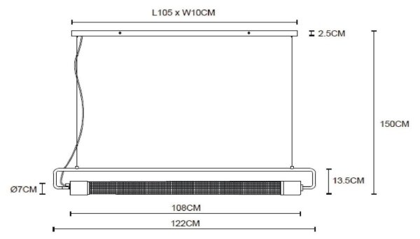 Lustră pe cablu CALIXT 2xE27/10W/230V Lucide 05433/02/30